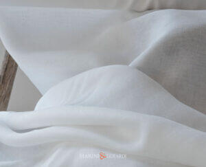 tessuto lino liscio per tende classiche di lusso bianco ottico 010