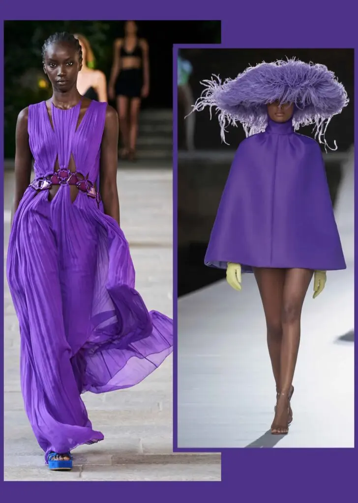 alberta ferretti valentino moda in blu pervinca pantone 2022