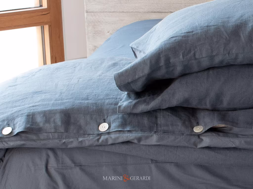 biancheria italiana di lusso in lino guanciali copripiumino
