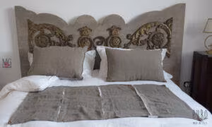 infinito copripiumino moderno lenzuola letto lino con tagli