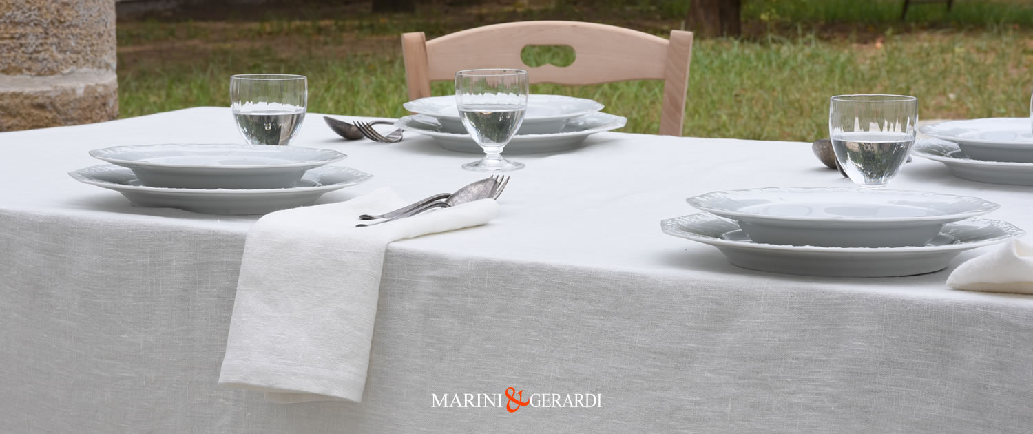 negozi tovaglie bari in lino bianco 6 12 posti