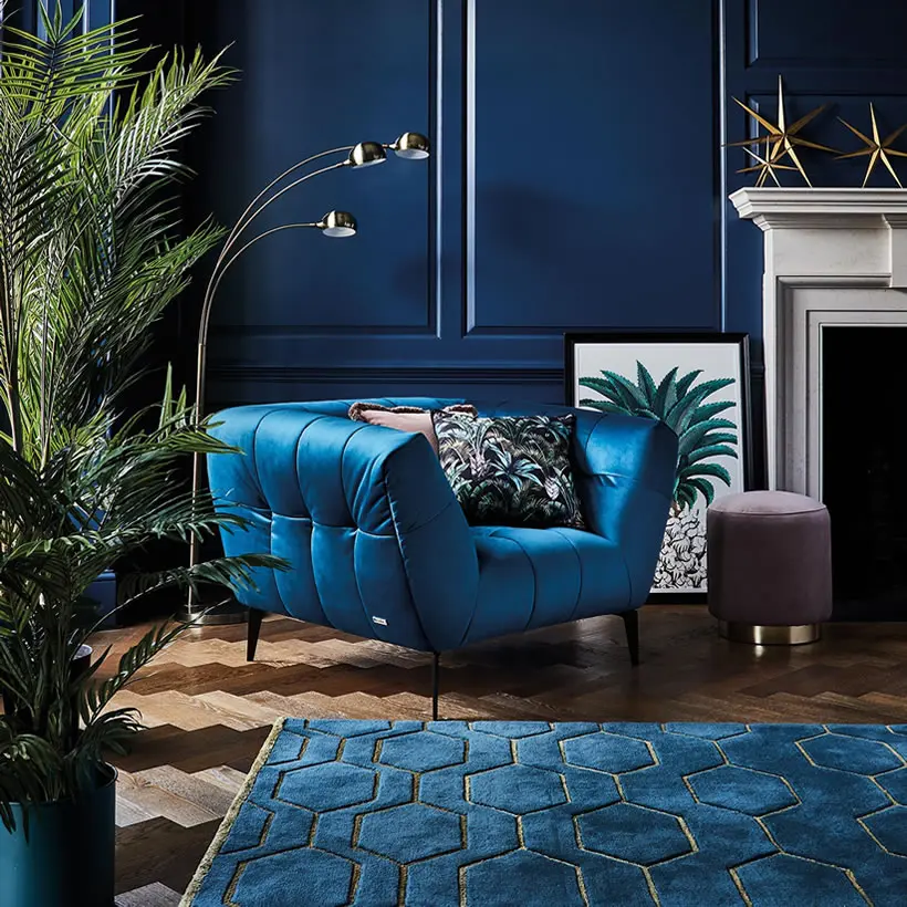 pantone blu classic 2022 sofa poltrona