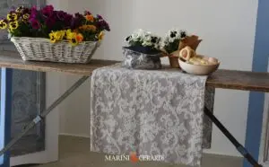 runner per tavolo in legno tovagliette americane lino jacquard