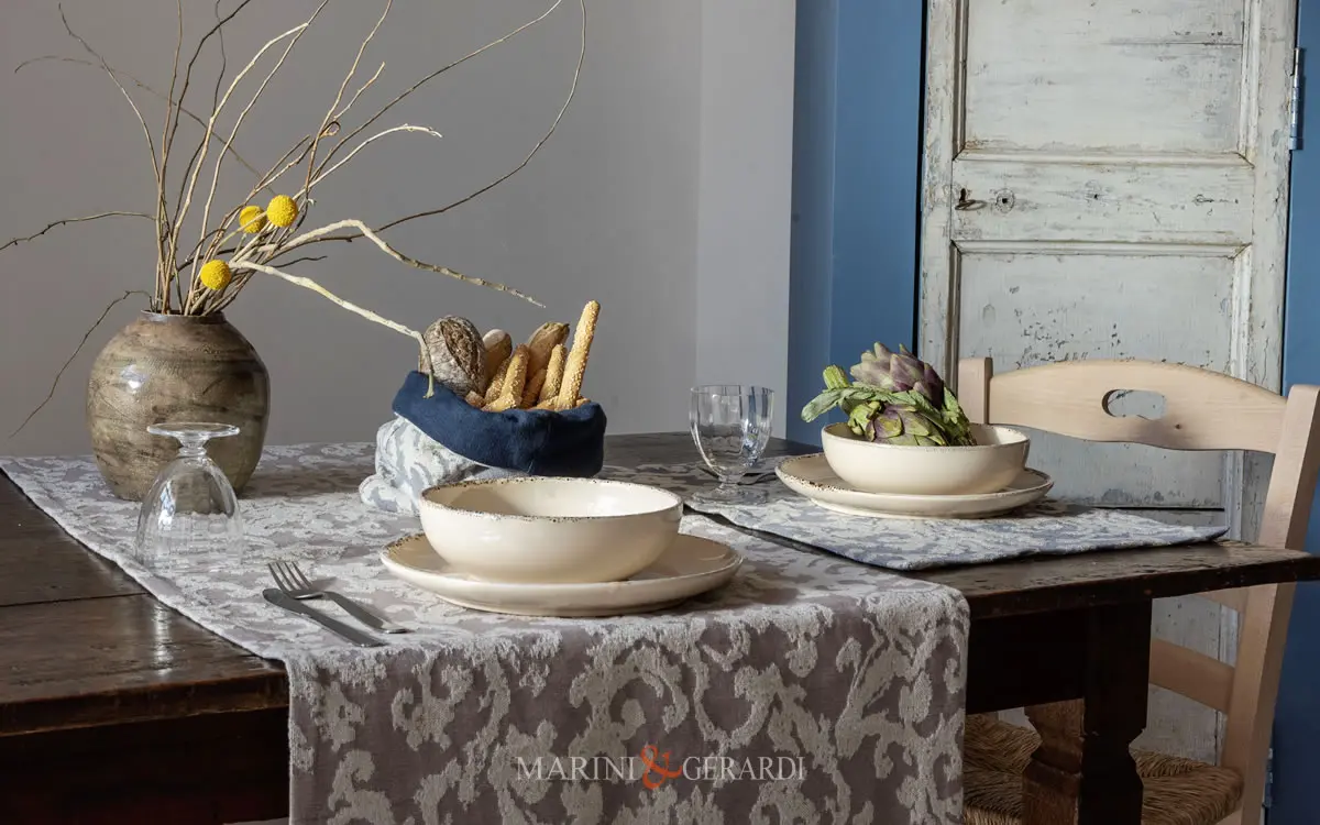 runner tavolo eleganti centro tavola in tessuto jacquard