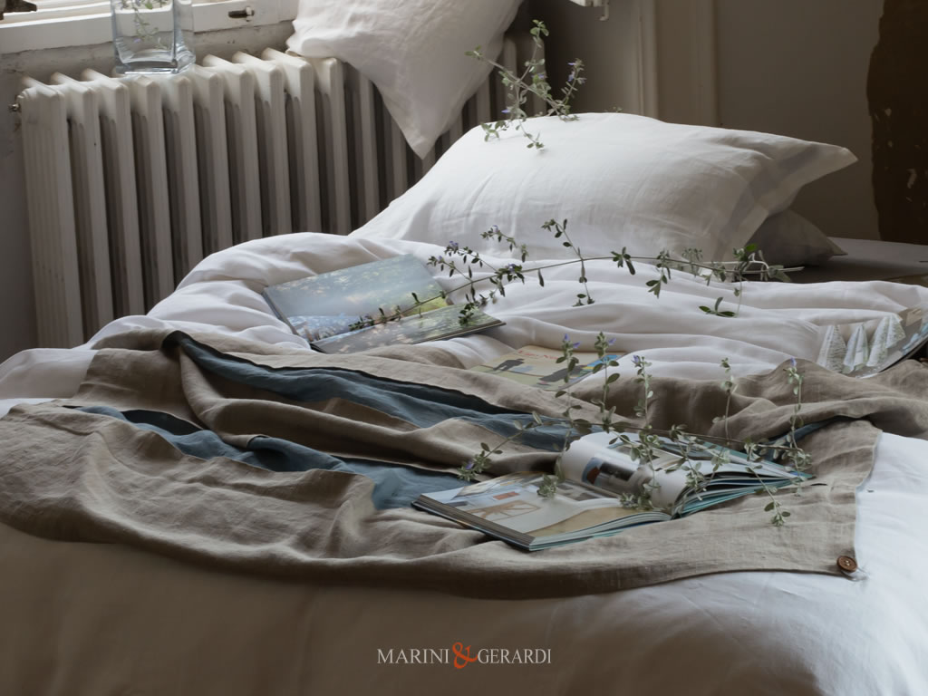 sacco copripiumino matrimoniale in lino alta moda 2022