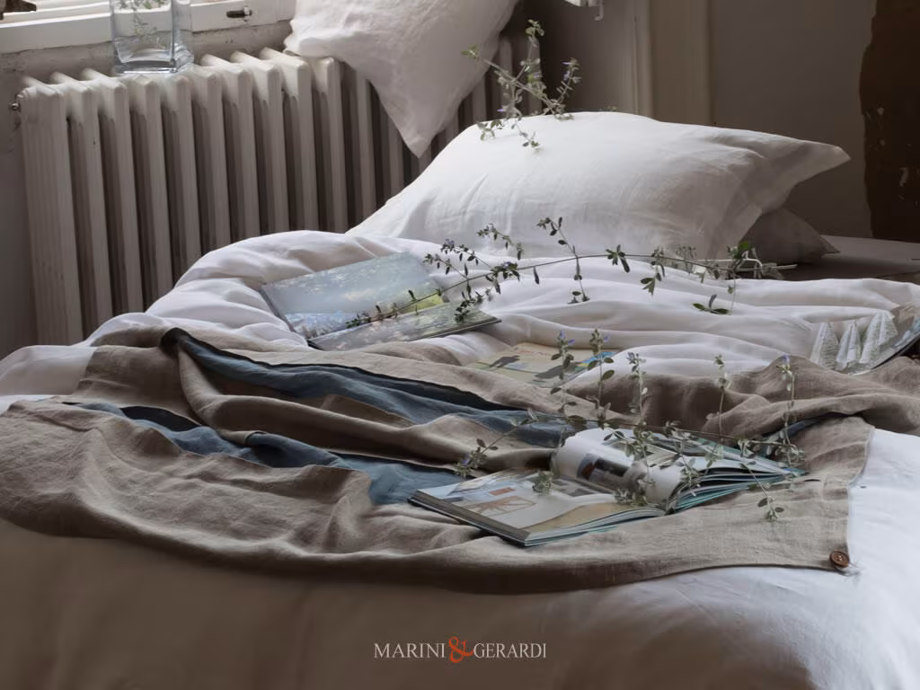 sacco copripiumino matrimoniale in lino alta moda 2022