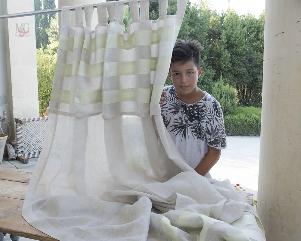 tenda in lino meravigliosa bella come il sole