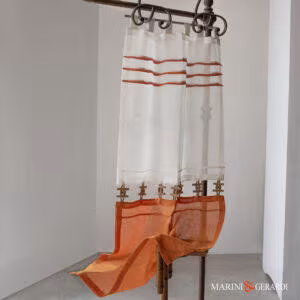 tende arredamento moderno soggiorno in lino alimini