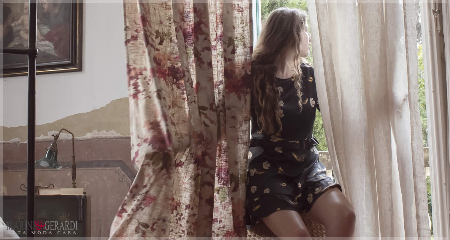 tessuti provenzali per tende country in lino