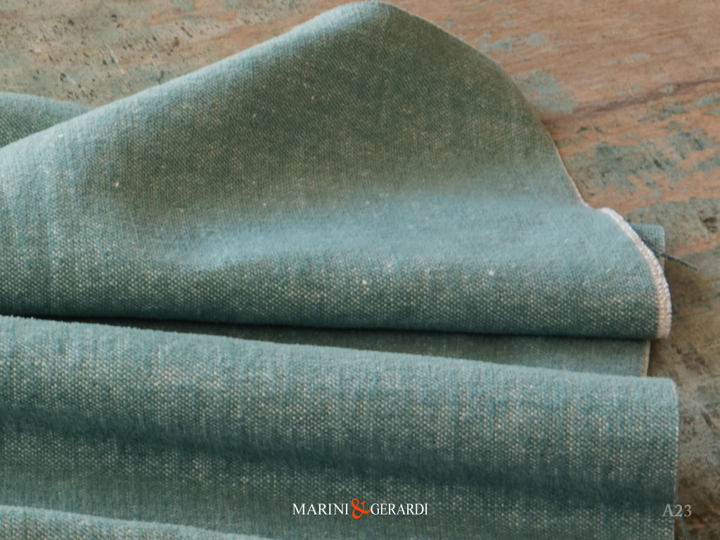 tessuto per divani classici verde salvia lino cotone petaloso
