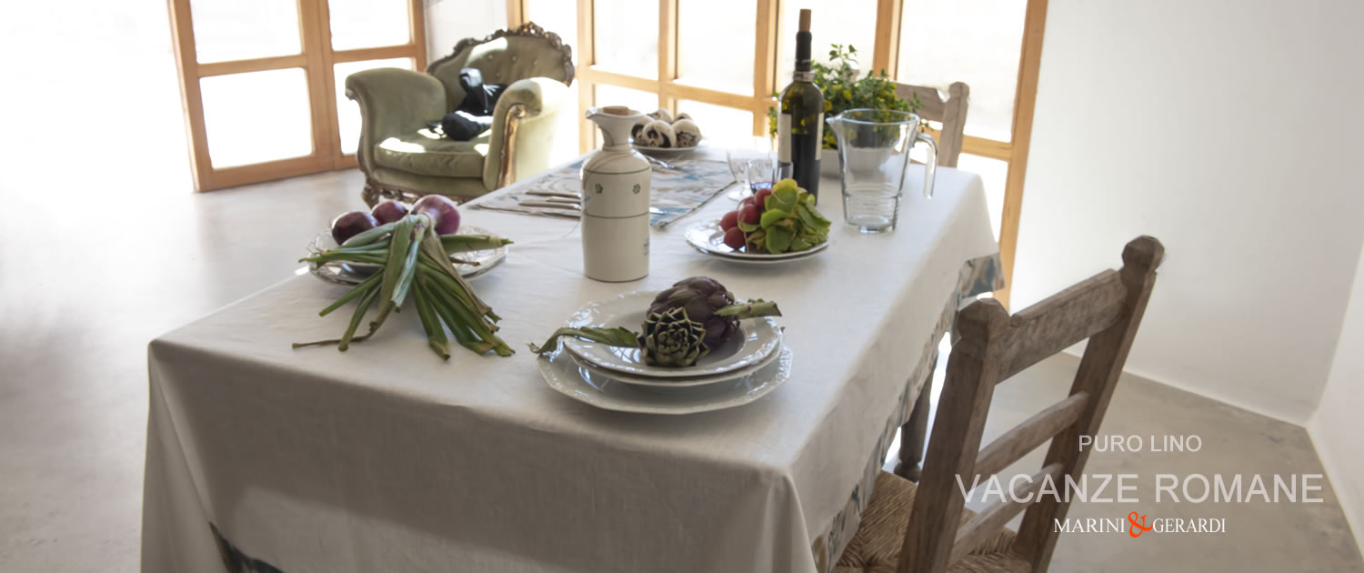 Tovaglia Antimacchia Rettangolare Tinta Unita in Lino