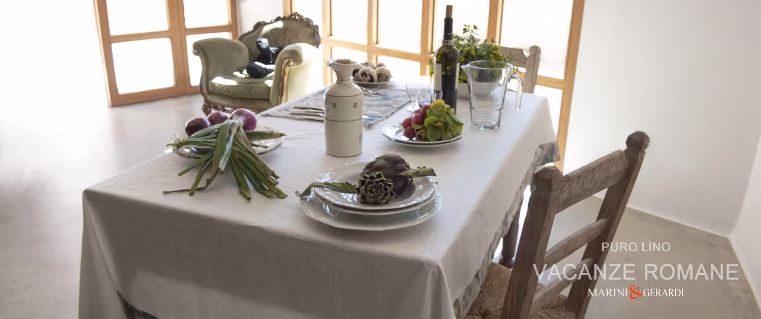 Tovaglia Antimacchia Rettangolare Tinta Unita in Lino