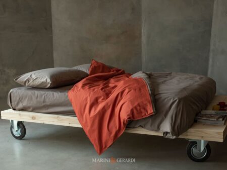 set lenzuola matrimoniali cotone percalle con guanciali