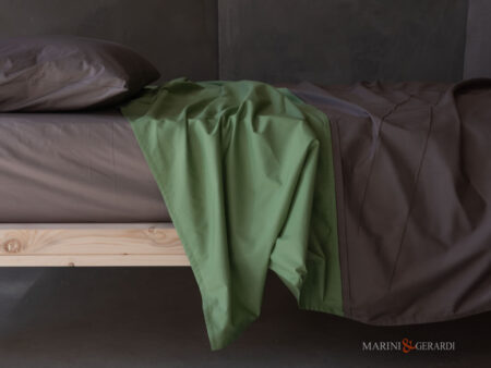 lenzuola matrimoniali estive cotone alta qualita verde giada noce