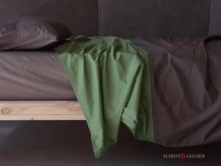 lenzuola matrimoniali estive cotone alta qualita verde giada noce