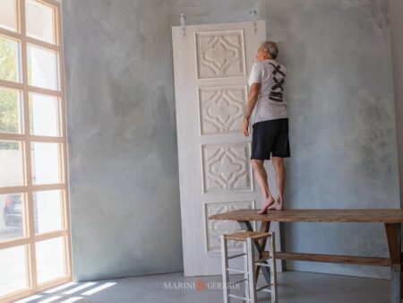 porta pannellata legno massello scorrevole su misura 3 metri