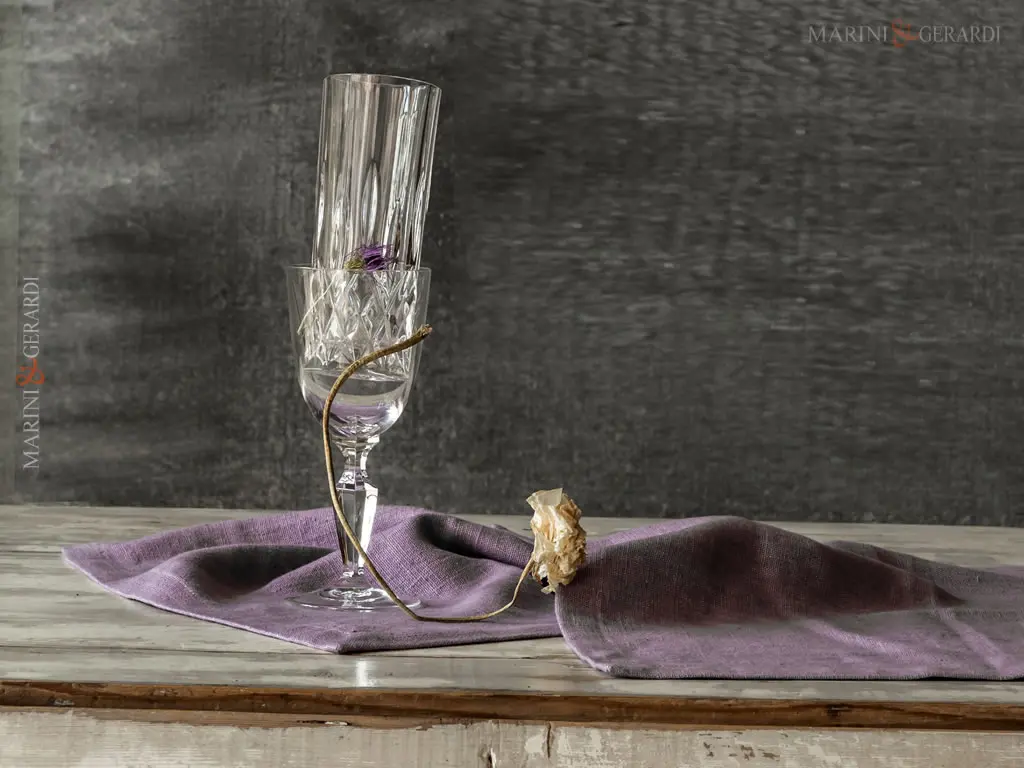 runner da tavola eleganti in lino centrotavola glicine