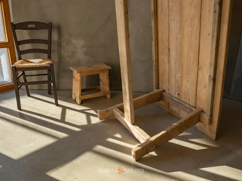tavolo legno massello casa vacanze campagna shabby
