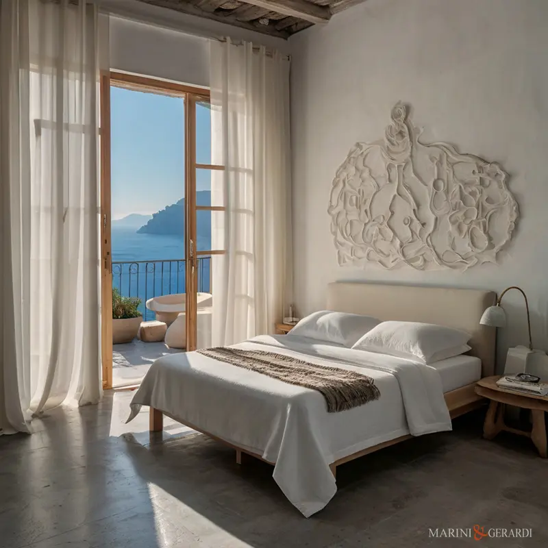 Temde casa al mare in lino lenzuola stanza da letto