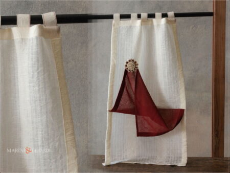 PLEIADI 01 (mini) - Tende a Vetro Moderne Camera da Letto in Lino