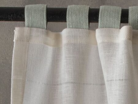 tende a vetro in lino con sfilature e asole - Marini & Gerardi