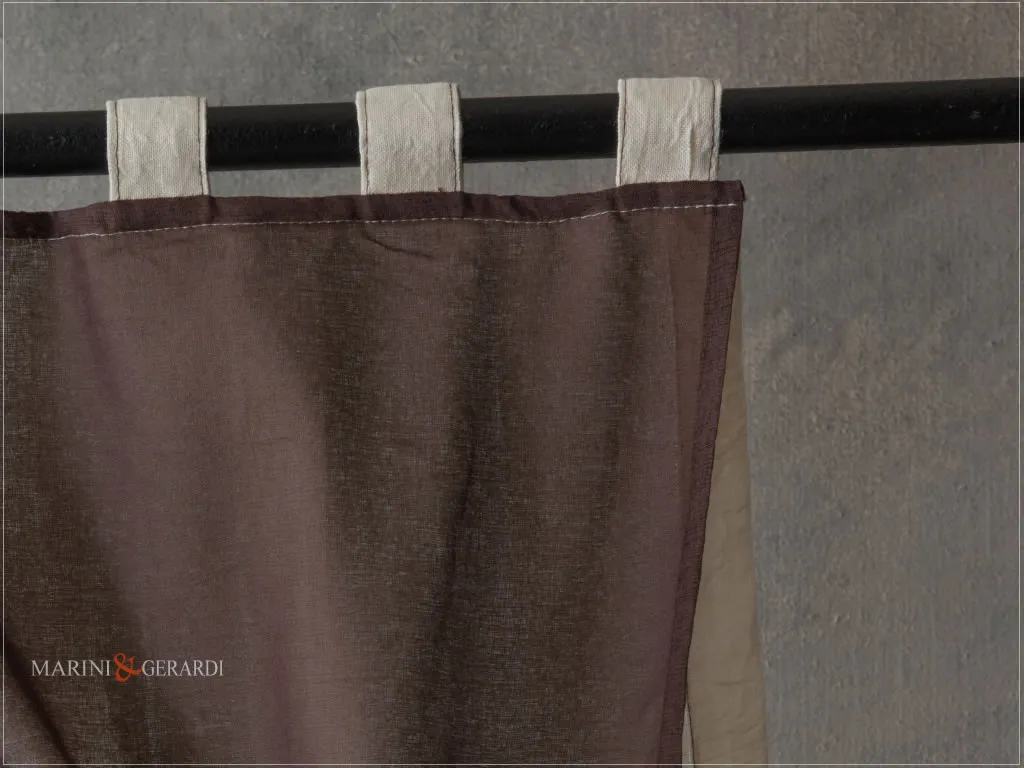 tende a vetro moderne soggiorno lino garzato con asole