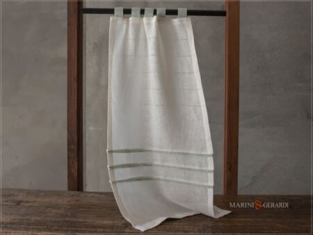 tende a vetro per camera da letto lino canapone con plissettature - Marini & Gerardi