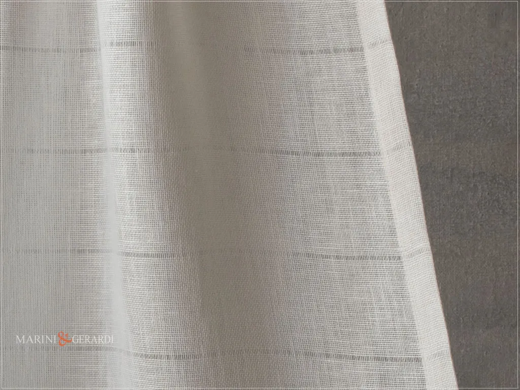 tende a vetro per camera da letto lino canapone con sfilature - Marini & Gerardi