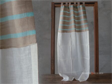 tendine a vetro per cucina lino combinazione colore con - Marini e Gerardiplissettature