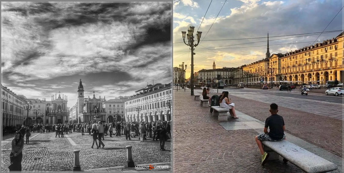Via Roma a Torino e Piazza Castello - Tendaggi Torino Outlet