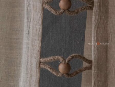 Tende porta finestra a vetro lino stropicciato