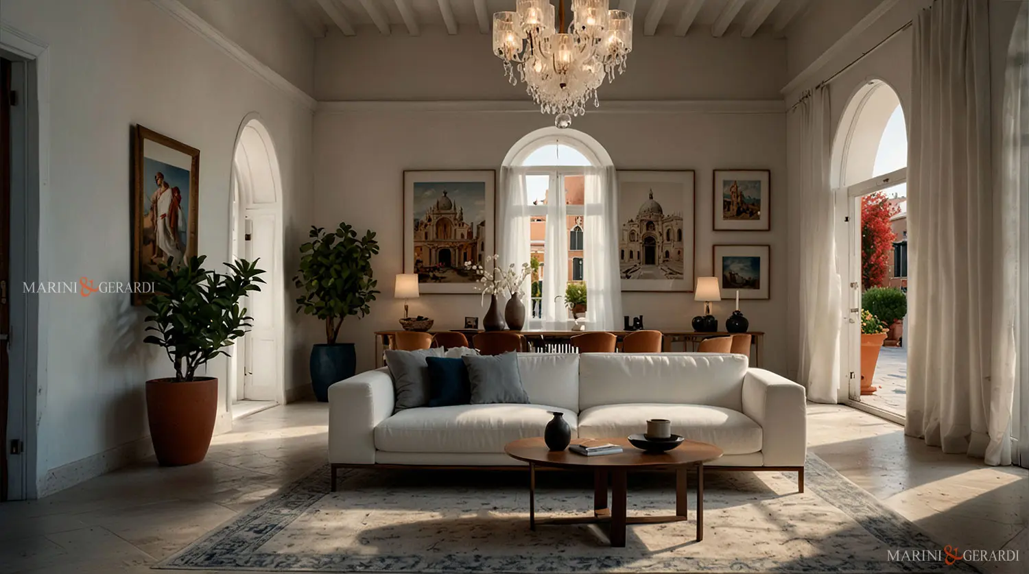 Idee mini tende per vetrate moderne in lino