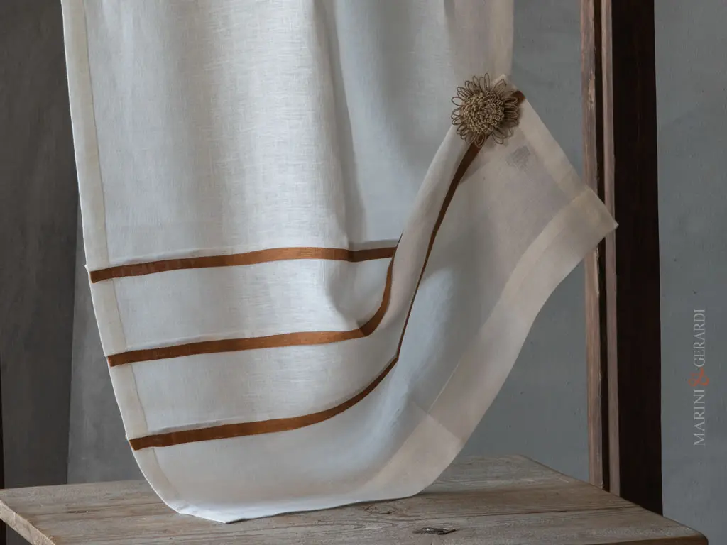 mambo tende per vetrate moderne in lino bianco plisse