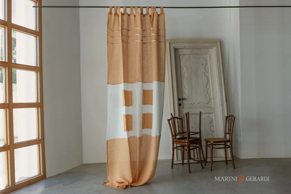 Tende design moderne esclusive lino stropicciato