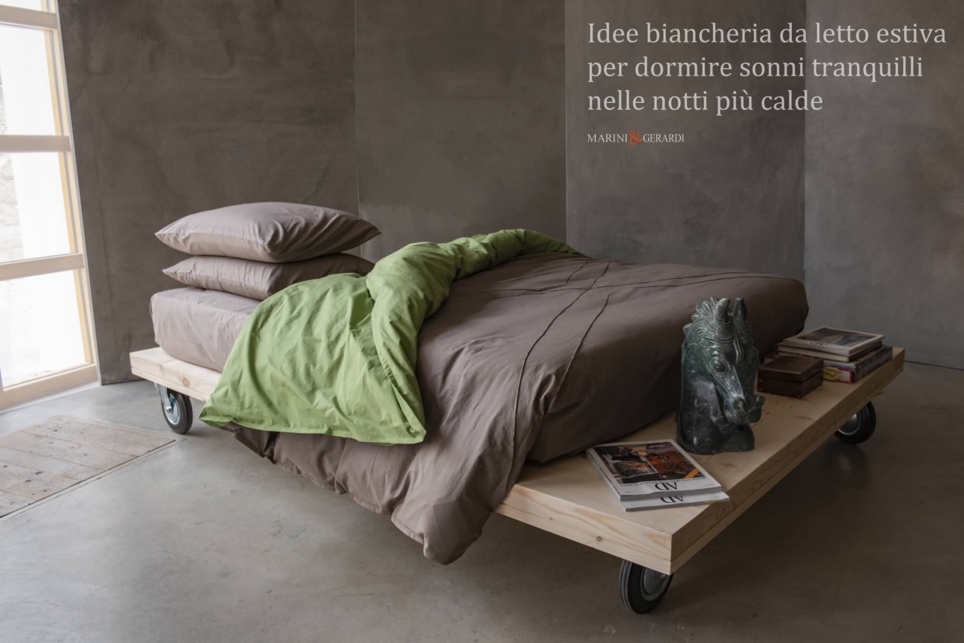 idee biancheria da letto estiva in fresco cotone percalle