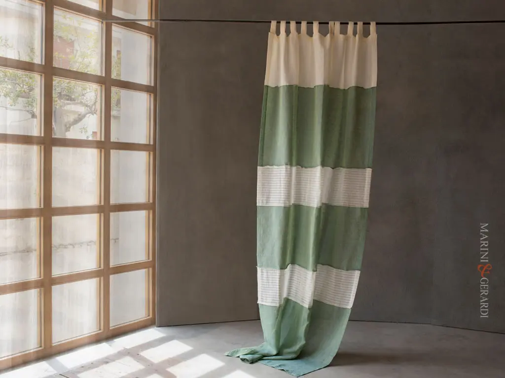 tendaggi moderni soggiorno casa in lino DIOMEDE