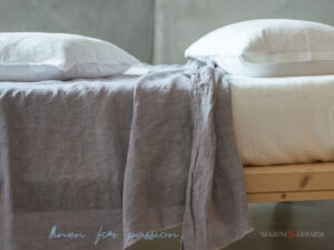 completo lenzuola letto - Lenzuola Matrimoniali Colorate lilla in Lino o Cotone Vintage