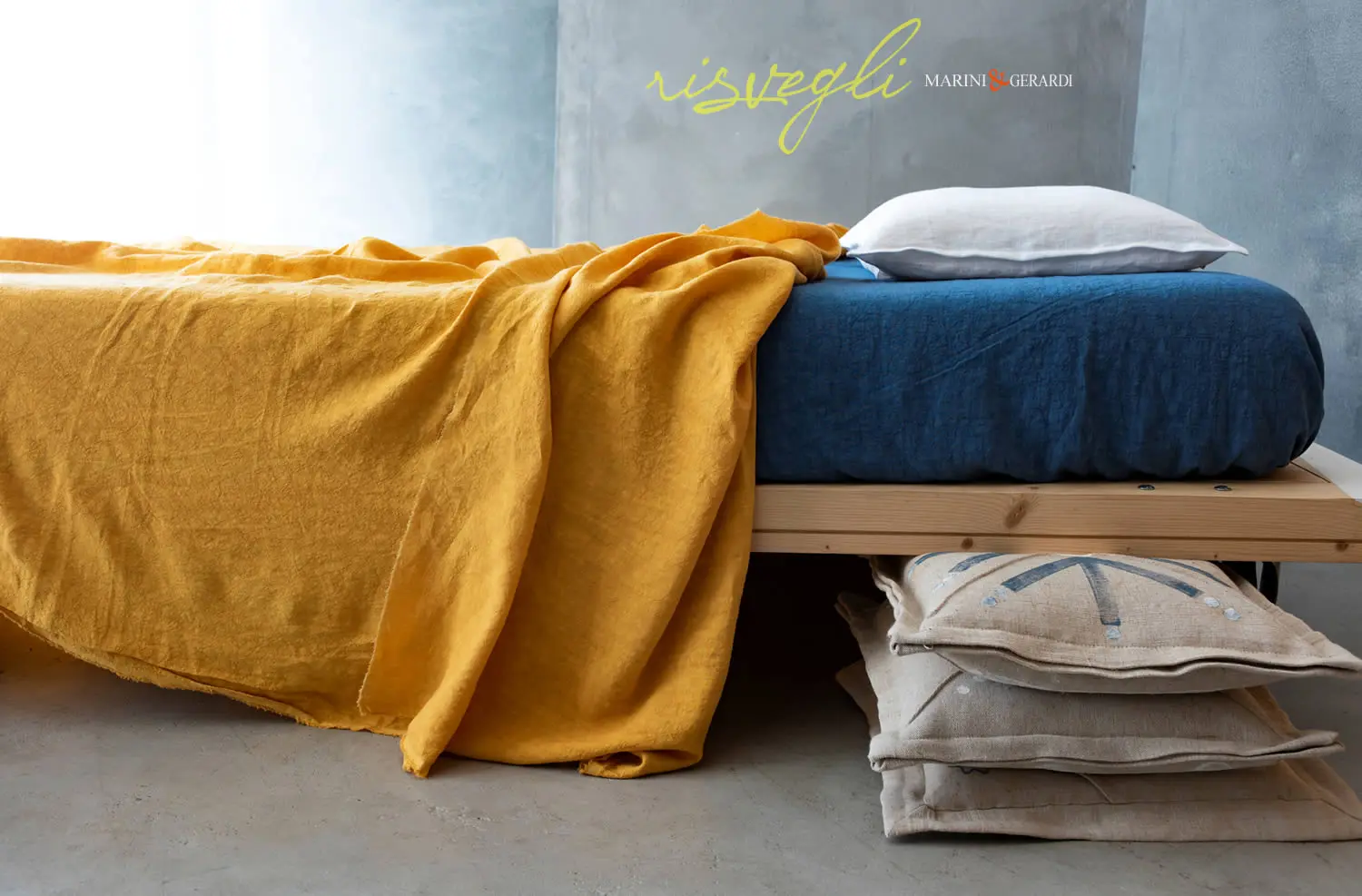 RISVEGLI lenzuola in lino mix and match contaminazioni e contrasti colore