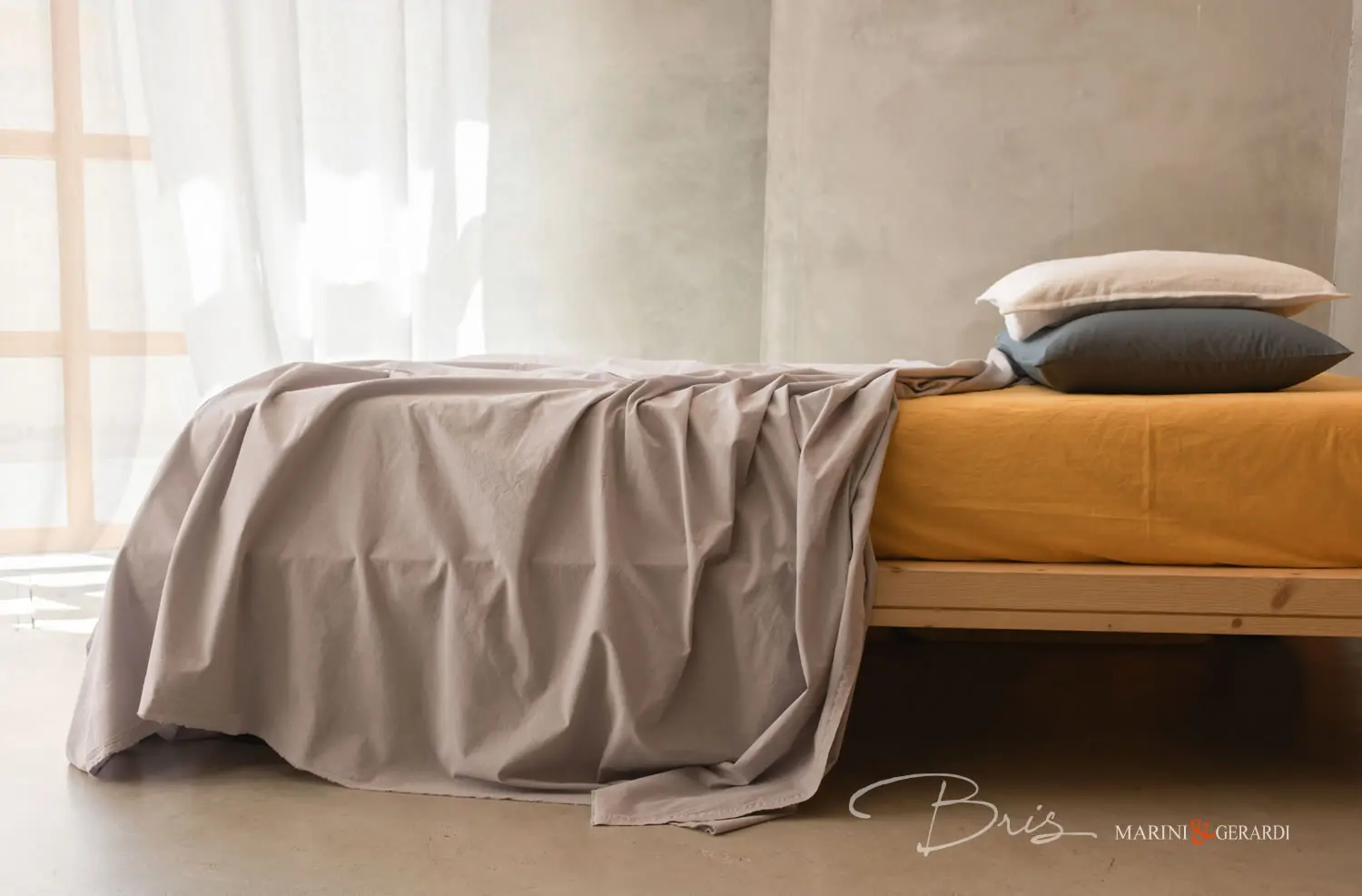 lenzuola letto in cotone mix and match a contrasti colore lilla giallo