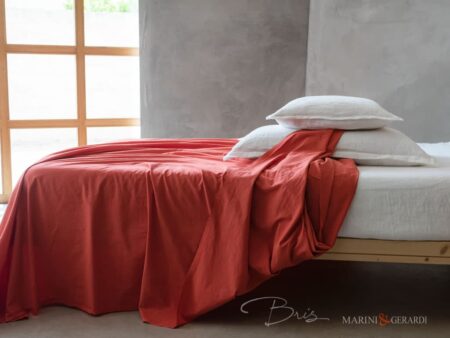 lenzuola letto matrimoniale cotone stropicciato tamarindo bianco