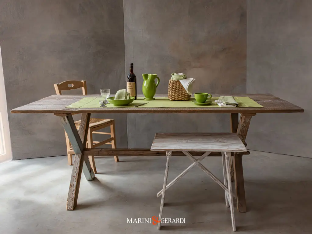 ROUTE 55 - Tavoli in Legno Massello Artigianali - Shabby