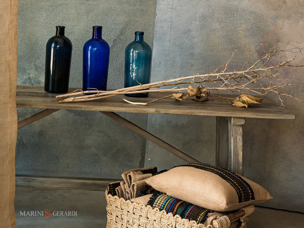 tavolo vintage consolle in legno massello