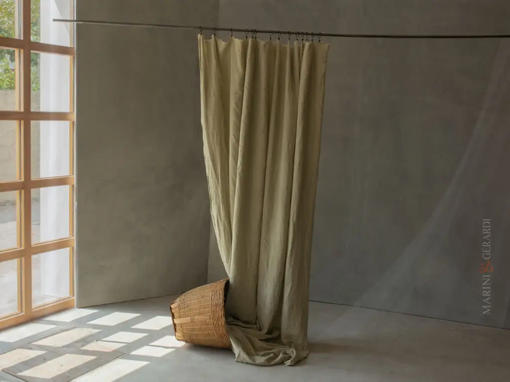 endaggi moderni per interni di lino stropicciato vintage sabbia myosotis