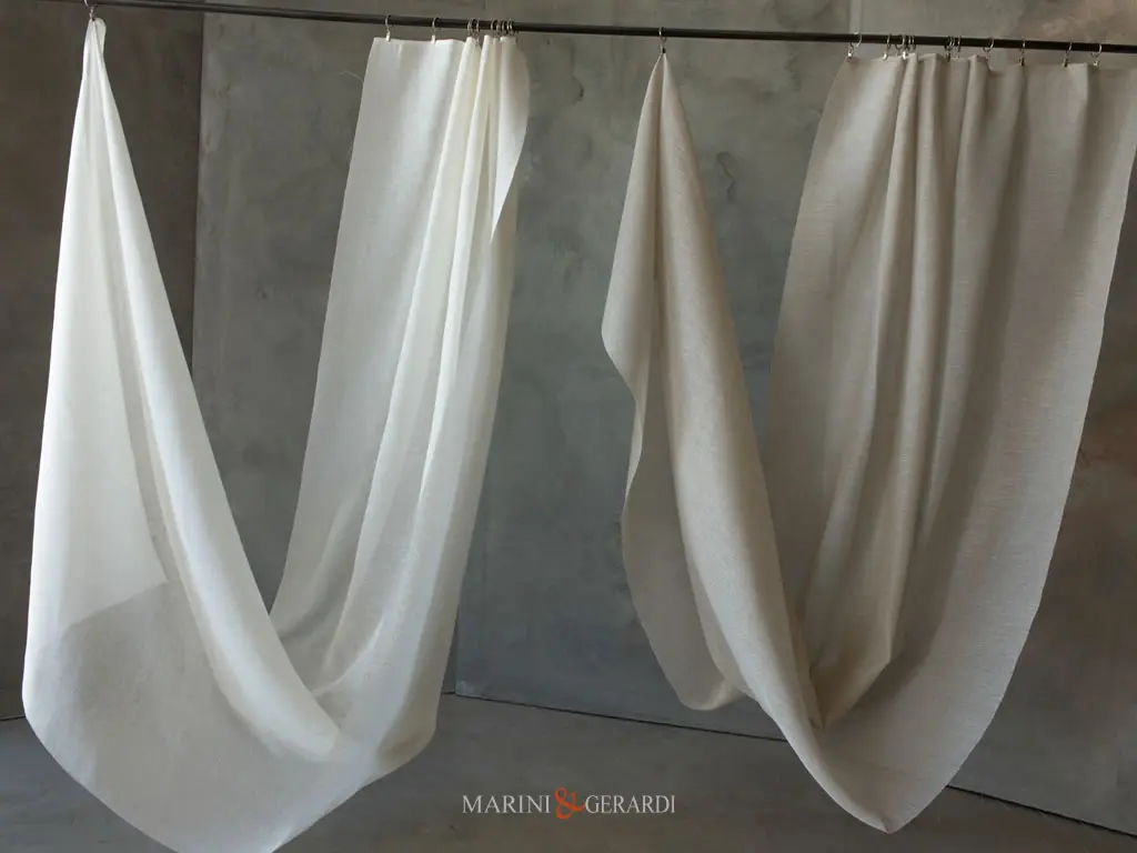 tende interne moderne tessuto in lino canapone