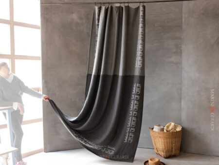 Tende Design Soggiorno Moderno in lino grigio MARRAKECH