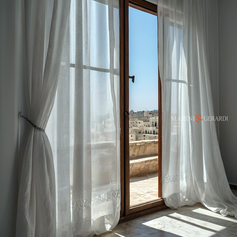 Tessuti in lino per tende a metraggio