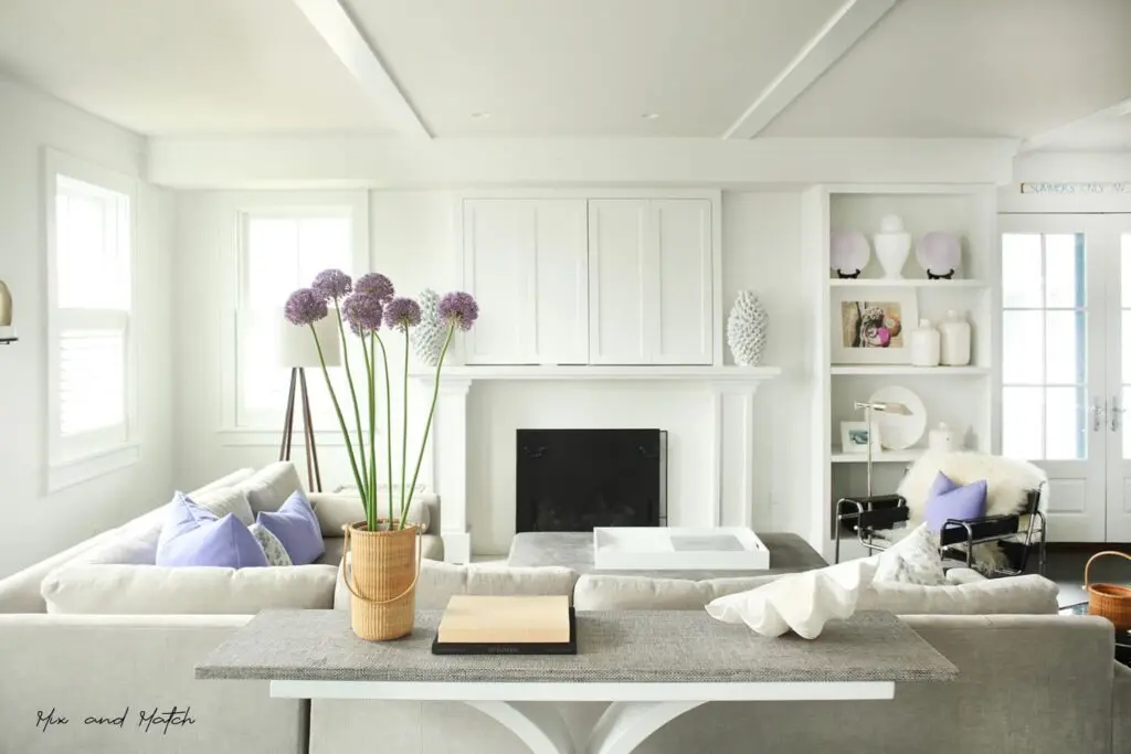 livig room mix and match