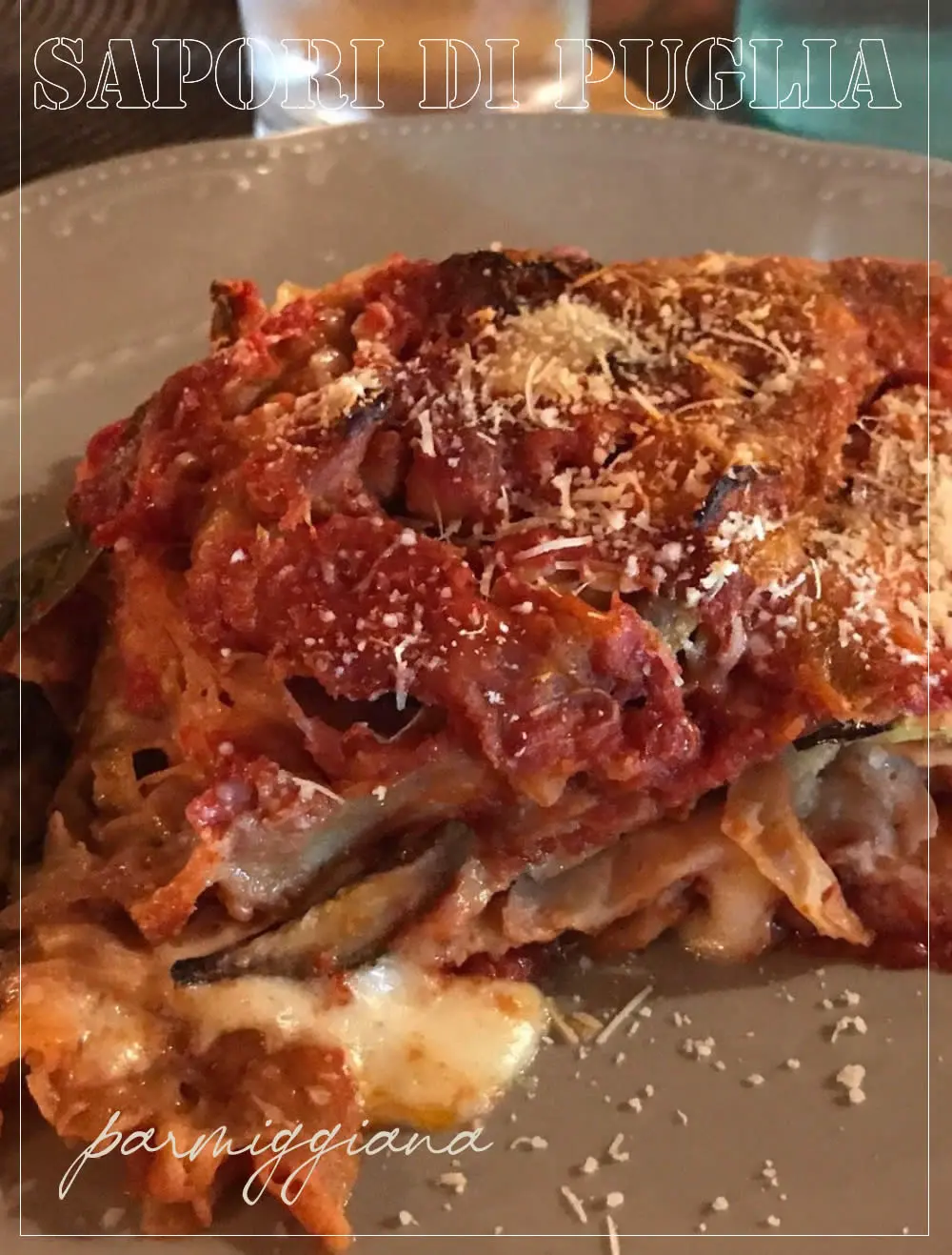 parmiggiana al sugo con polpettine sapori di puglia