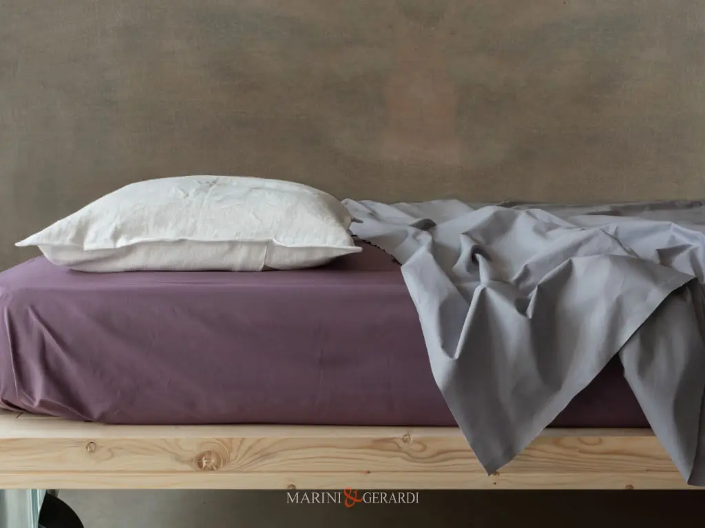 set lenzuola percalle in cotone matrimoniale di lusso