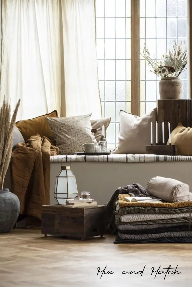 sfumature di beige e marroni mix and match